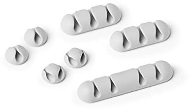 Durable Kabel Clips Set Cavoline Clip Mix (selbstklebend, für jeweils 1, 2,3 oder 4 Kabel), 7 Stück, grau, 504110