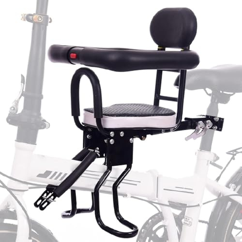 Siège de vélo pour enfants avant siège avant pour vélo siège de vélo avec réglage de la pédale pour enfants de 6 mois à 3 ans