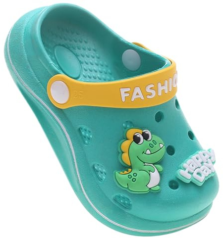 ZYLDK Boys Girls Garden Clogs Unisex Kids Toddler Summer Beach Water Shoes Pool Slides Slip on Sandals Green