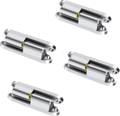 Charnières de rénovation, pour portes intérieures à visser, charnière de porte de chambre, charnière à visser, 4 pièces charnières de rénovation, charnières de porte 80 mm