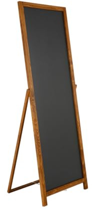 Danieli - Lavagna Cavalletto con Superficie Reversibile - Lavagna Nera Magnetica e Scrivibile e Cavalletto in Legno per Bar e Locali (44 x 137)