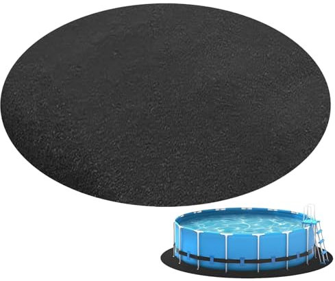 Generisch Poolunterlage Rund Poolmatte 366 cm Bodenmatte Poolunterlage Matte Schwimmbecken Matte Pool Bodenplane Faltbarer