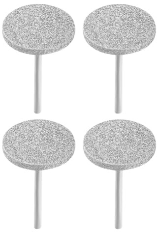 Uonlytech 4pcs Professional Nail Drill Bits with Coarse Sanding Paper Discs Diamond Material Electric Nail File Set for Home Use with Pretreatment Function