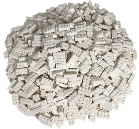 LEGO® Classic Basic City 3001 2x4 Steine in Weiss - 50 Stück - Perfekt für Kreative Bauvorhaben und LEGO® Projekte