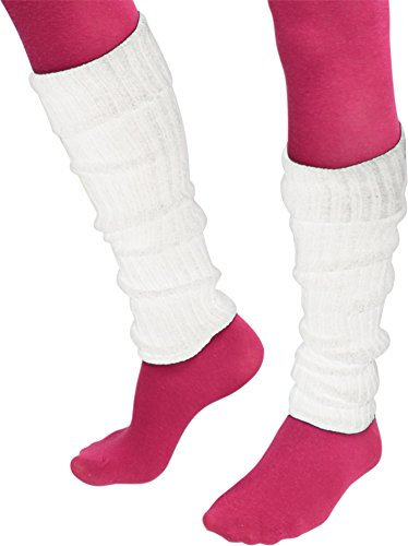 normani 1, 2 oder 3 Paar Damen Stulpen für Hand und Fuß | Pulswärmer legwarmers Beinstulpen Farbe Weiß Größe 1 Paar