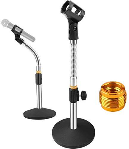 Eison Desk Mic Stand Desktop Microphone Stand Adjustable Tabletop Microphone Stand