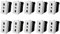 10 Pezzi Prese Interruttori Compatibile Con Bticino Matix Presa Bipasso 2P+T 16A 250V ANMECS (10)