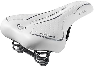 CUCUBA Sella Sellino Montegrappa per City Bike Bici Uomo MTB Classica City Line Future Man Olanda con Molle in Simil Pelle