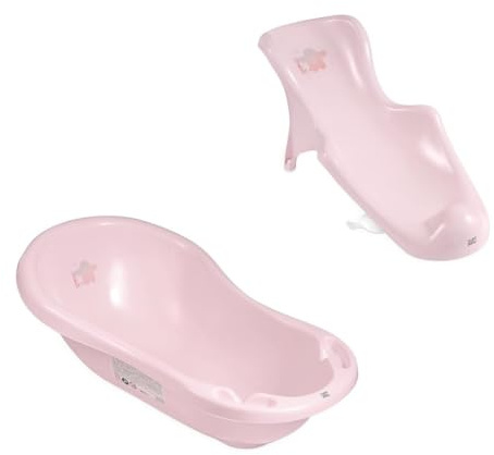 Hylat Baby Ensemble de baignoire pour bébé avec siège de bain - Certificat TÜV Rheinland - antidérapante et confortable pour les premiers mois - Collection Lite