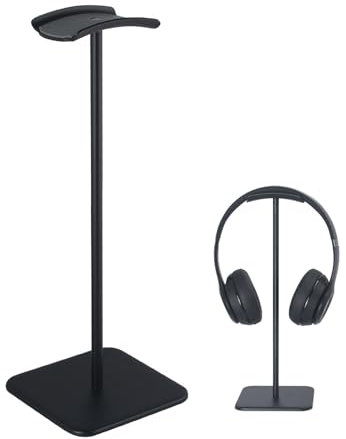 Accessori Scrivania, Porta Cuffie Gaming, Supporto Cuffie, Porta Cuffie da Scrivania, Porta Cuffie, Universale da Scrivania per Tutte le Cuffie da Gioco/Cuffie da Desktop (Nero)