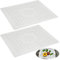 2 Pièces Tapis Evier Cuisine, 31*26 cm Protege Evier Résistant à la Chaleur, TPR Protection Evier, Antidérapant Tapis D'évier Tranchable, Tapis D'egouttage Evier pour Fruits, Légumes et Couverts