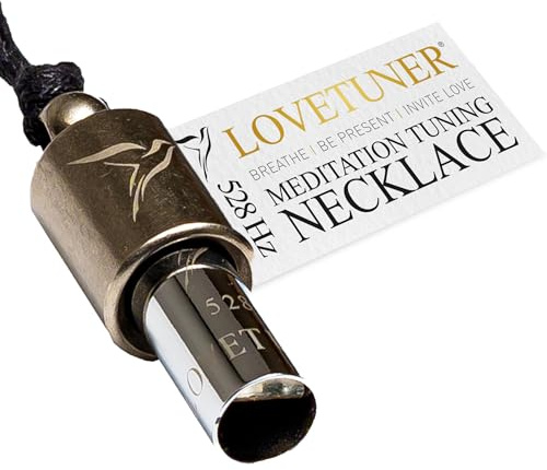 LOVETUNER Collier de Respiration Consciente et Méditation | Fréquence d’Amour Solfeggio 528 Hz | Collier Sifflet Anti-Stress | Favorise le Calme par Soundhealing et Breathwork