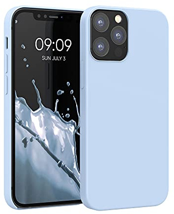kwmobile Case Compatible with Apple iPhone 12 / iPhone 12 Pro Case - TPU Silicone Phone Cover with Soft Finish - Light Blue Matte