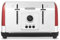 Morphy Richards Venture Red 4 Slice Toaster - Defrost Setting - High Lift Feature - 240133