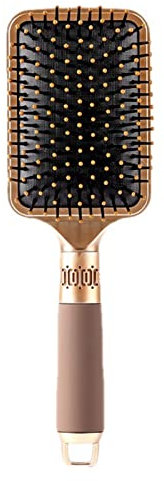 Brosse Démêlante Bleue avec Palette Arc-en-ciel, Brosse à Cheveux pour Femmes Filles, Brosse Lissante Lissante pour Cheveux Ondulés Crépus Longs et épais, Poils en Nylon et