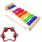 Xylophon, Glockenspiel, Xylophon Kinder, Kinder Xylophon, Musikinstrument Für Kinder Mädchen Jungen Mit Schlägel,4 Ring Zittert,(8-Keys)