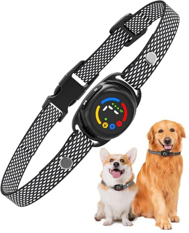 Collier Anti Aboiement Chiens Rechargeable, Modes Son/Vibration/Son+Vibration, Charge Magnétique, 8 Niveaux Sensibilité, Étanche IP67, pour Chiens de Plus de 6 Mois Collier Dressage Efficace