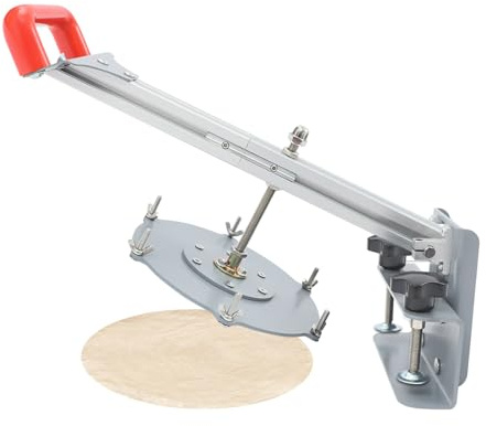 Bacocoo Manual Pizza Dough Press Machine, 8.6 inch Dough & Bread Presser with Molds, Chapati Sheet Crust Maker, Commercial Pizza Pastry Press Plate, Adjustable Pressure Plate for Meatloaf Making.