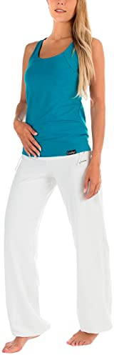 WINSHAPE Damen Wh1 Fitness Freizeit Sport Yoga Pilates Trainingshose, Weiß, M EU
