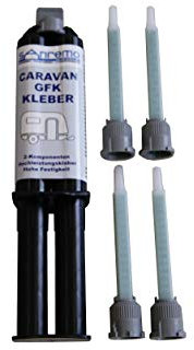 Caravan GFK Kleber + 4 Mischdüsen 2-Komponenten-Kleber