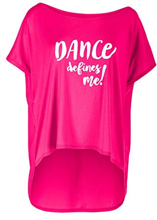 WINSHAPE Chemise en Modal pour Femme Ultra Leichtes Mct017 « Dance Defines Me Style de Danse Fitness Freizeit Sport Yoga Workout T-Shirt, Rose foncé, XXL