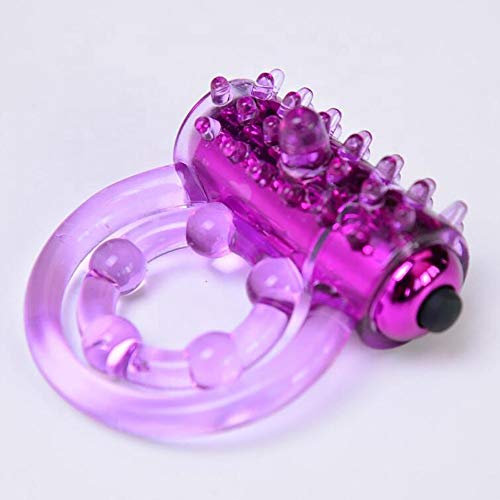ANELLO VIBRANTE FALLICO SILICONE VIBRATORE EIACULAZIONE PRECOCE COCKRING J149 (Rosa)