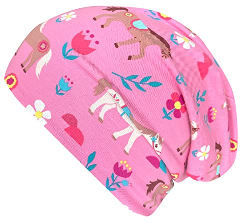Wollhuhn EKO pojkar/flickor bekväm mjuk lång beanie/mössa/beaniemössa/stickad mössa/barnmössa, jerseyfodrad, övergångsperioder (ekologiska tyger/bio) ..