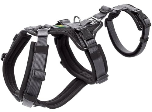 Sicherheitsgeschirr Maldon Farbe schwarz/grau, Größe M-L