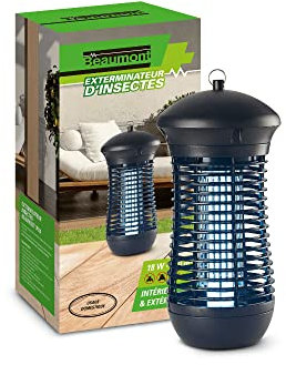 BEAUMONT - UV Mosquito Fly and Fly Insect Repellent Lamp - Chemical Free Electric Destroyer/Exterminator - Rain Resistant - 18 W Coverage 160 m² - Powerful and Effective Trap