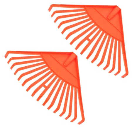 MOBUTOFU Ensemble de Râteaux à Feuilles 2 Pièces Râteau à Main en Plastique pour Outil de Désherbage de Jardin pour Râteaux de Jardinage pour Pelouses Et Arbustes