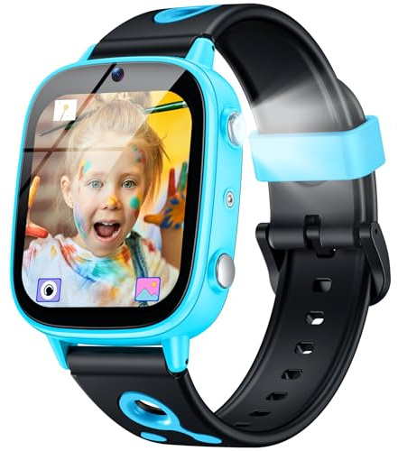 Orologio Smartwatch Bambini per Fotocamere Torcia: Orologi Giocattoli Bambino con 26 Giochi Contapassi Calorico Musicale Sveglia Giocattoli Educativi per Ragazzi e Ragazze dai 2 ai 14 Anni Regalo