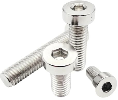 1/5/10/50 st. M3-M12 lågprofils sexkantsskruvar med insexhuvud, set med bultarna i rostfritt stål A2-70 (tillval)(5mm,50pcs M3)