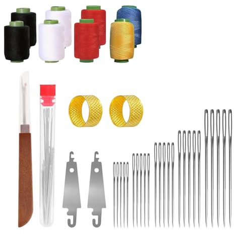 Wynrzyj Set di aghi da cucito resistenti alla ruggine per jeans e vari progetti di bricolage. Miglioramento delle prestazioni