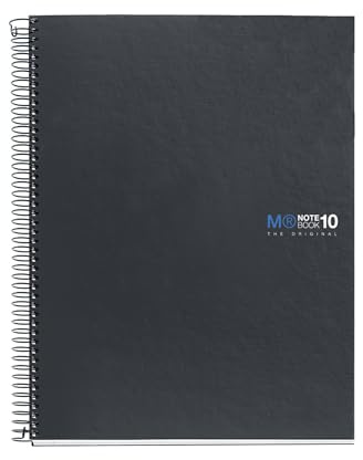 Miquelrius - Cuaderno A4 Cuadriculado, 200 Hojas, 10 Colores, Grafito