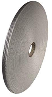 PALMAT Rollladen Stabiler Gurtband, 50 Meter lang, extra stark (14 mm, Grau)