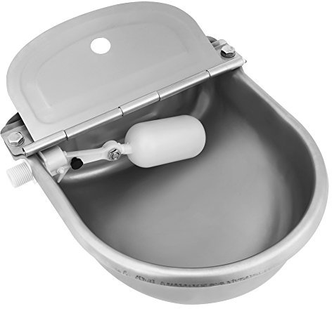 Tränkebecken, Edelstahl 4L Schwimmertränkebecken Pferdetränke Automatisch Wasser Trog Für Pferde, Rinder, Schafe, Ziegen oder Hunde