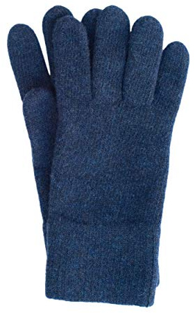 FosterNatur, Guanti in lana merino da uomo, 100% lana extrafine, Cosmos., 9,5