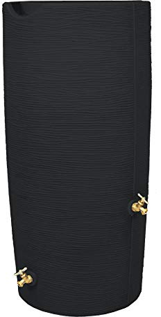 Good Ideas Impressions Stone 50 Gallon Rain Saver - Black