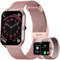 Dachma Android Smartwatch Damen - 1.85 Uhr mit Whatsapp Funktion Damen mit telefonfunktion Uhren smart Watch damenuhren + 3 Armbander, Rosa