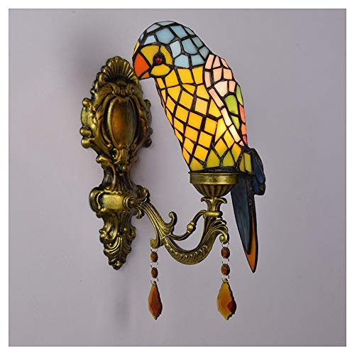 vsGotber Sconces Wall Light Creative Indoor Wall Spotlights LED E27 Lamp Holder Parrot Wall Lamp Suitable for Wall uplighter Exhibition Hall Stairs Hotel Living Room(Without Bulb)