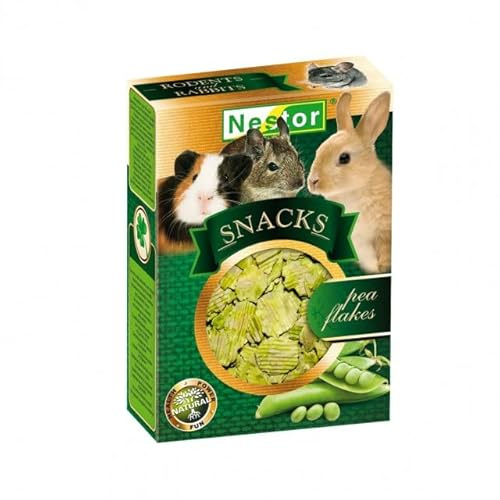 Snacks for Rodents and Rabbits Pea Flakes 55g Hamster Mouse Chinchilla Guinea Pig Rat Gerbil Treats Food