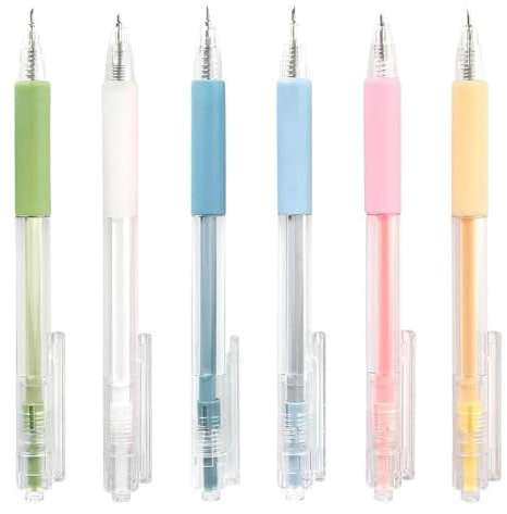 Tallar Pluma Cortador,6 piezas Artesanía Cuchillo Artesanal Manual Lápiz de corte de papel,bolígrafo cortador de palo Craft Cutting Tool for Drawing Scrapbooking