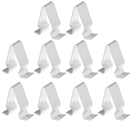 A ABSOPRO 10 Pièces Clip de Garniture de Panneau Arrière de Coffre Compatible pour VW, Tonalité Argentée