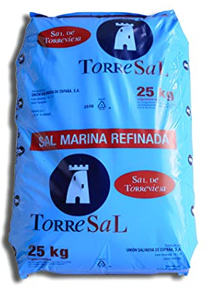 DECORESTOR Sal Especial Deshielo 25kg, Sal para Nieve y Hielo. Saco de Sal 25kg. Sal para Descongelar Suelos, Heladas, Caminos. Sal Marina Natural en Grano.