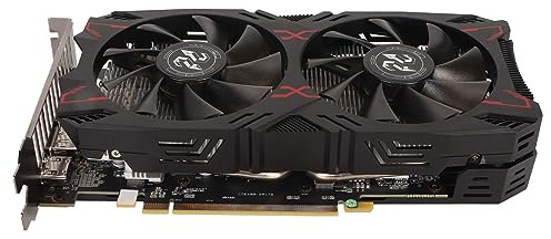 Yunir RX 5500 XT 8GB GDDR6 Graphics Card, 256bit, HDMI, 3xDP, PCI Express 4.0, 8pin, Dual Cooling Fan Gaming Video Card