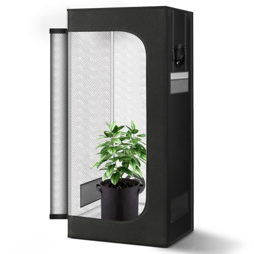 Growtält, odlingstält 60 x 60 x 180,600D Oxford-tyg, diamant reflekterande insida, robust dragkedjasystem, odlingstält för hydrokulturer, perfekt för inomhus growtält