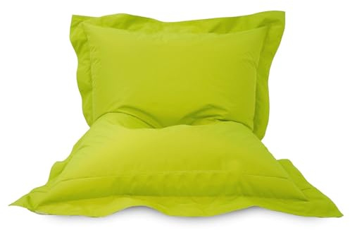 rucomfy Beanbags Kids Indoor/Outdoor Squashy Squarbie Bean Bag. Floor Cushion, Garden Chair or Sun Lounger. Water Resistant 125 x 100cm (Olive Green, Beanbag Only)
