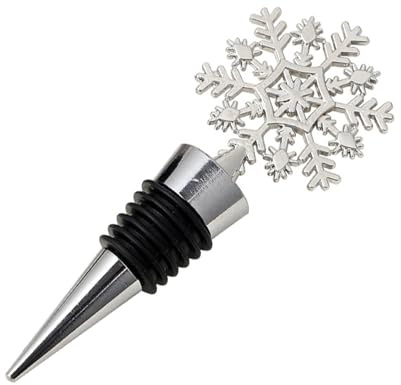 Flaskproppar För Vin Och Sprit Zinklegering Snöflinga Juldekorationer