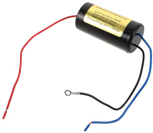 BESPORTBLE Filtre Antiparasite en Métal et Cuivre Stabilisateur de Tension 5-12 Amp pour Alternateur Voiture pour Système Audio Auto, pour Projets de Modification Automobile