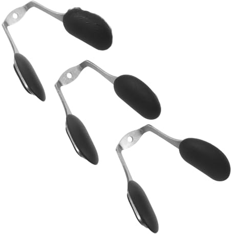 TOBBOMEY Supporto Naselli Occhiali da Sole in Silicone con Vite Neri Integrati Antiscivolo e Resistente Agli Urti Sostituzione Rapida per Ponte Nasale Kit Riparazione Montature Sportive e